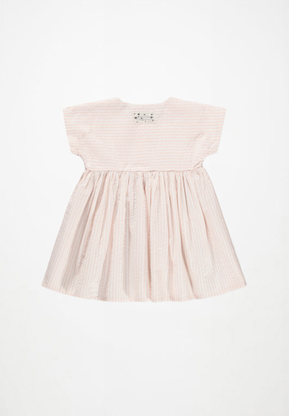 strapless open back dress Urban Edge Denim Mini Dress in Pink L / Pink main image 1