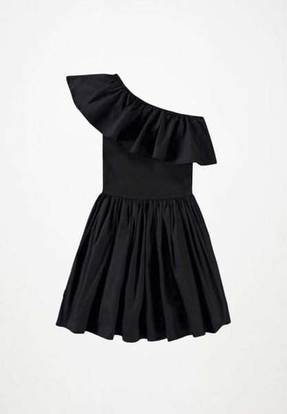 black sequin dresses short A-Line Black Sequin Feather Short Party Dress Black / 14 main image 1