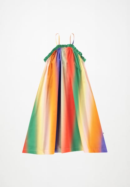 chinese dress ladies Frugi Girls Rainbow Ruffle Twirl Long Sleeve Dress main image 1