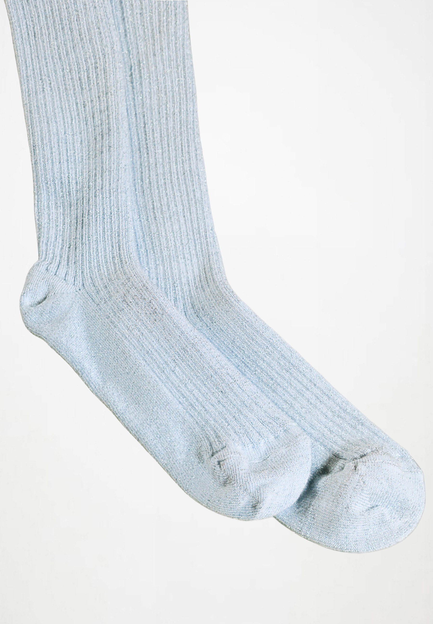 Glitter rib Tights Morning Sky