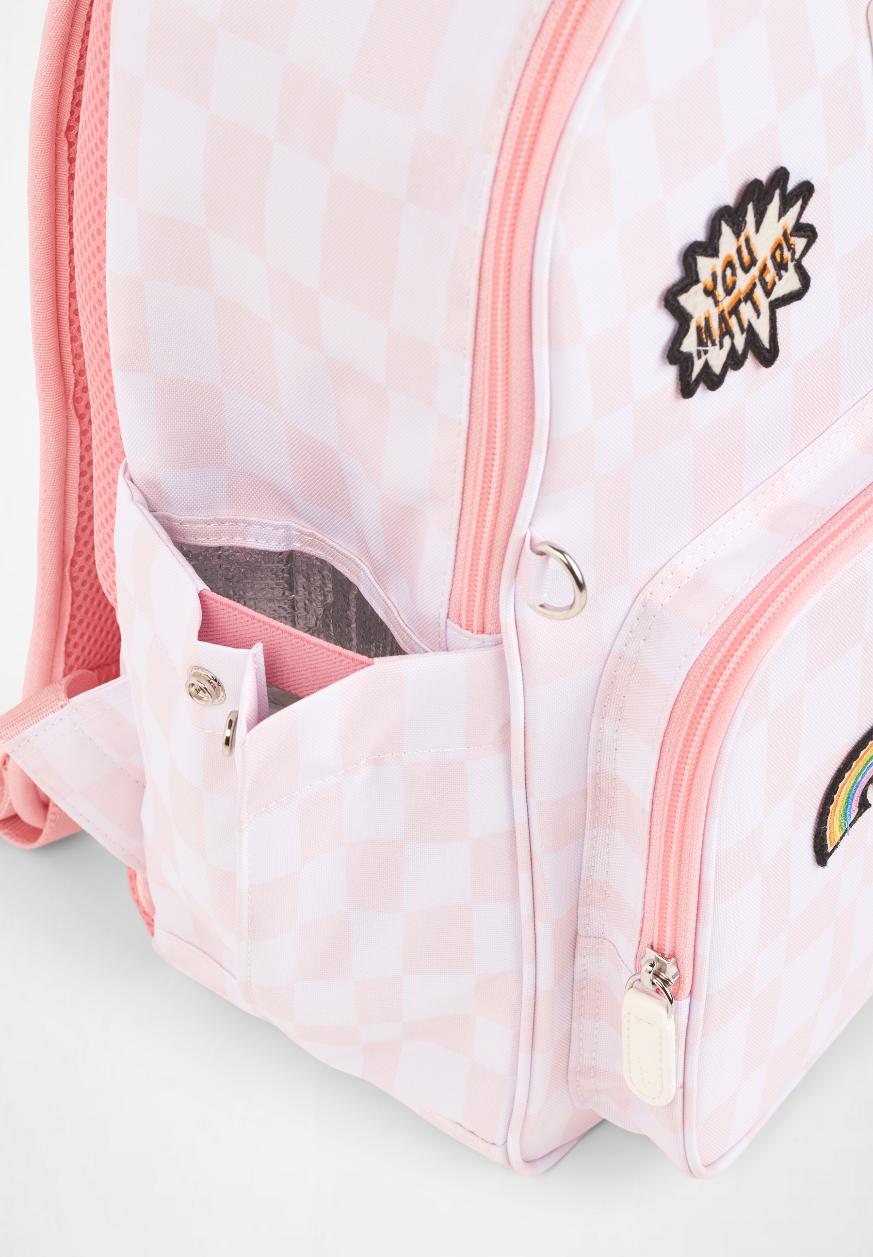 Backpack Mates Pink Check