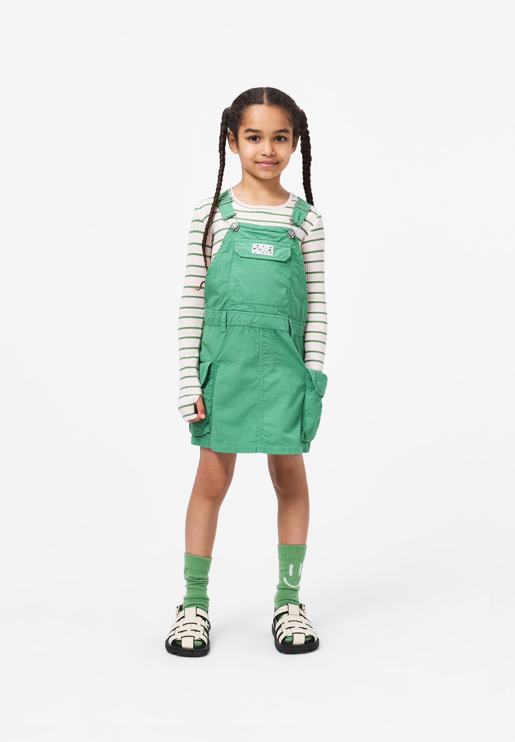 Rochelle Cloud Green Stripe