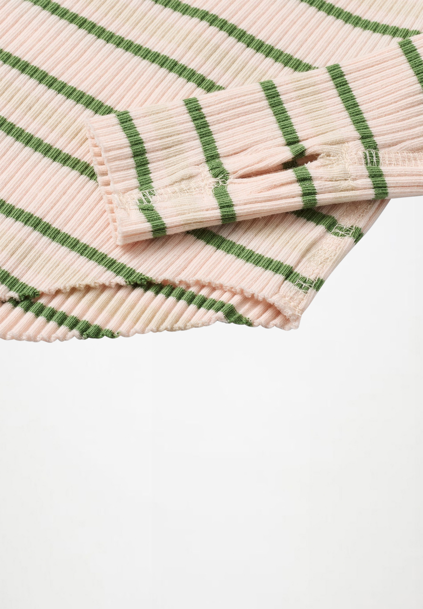 Rochelle Cloud Green Stripe