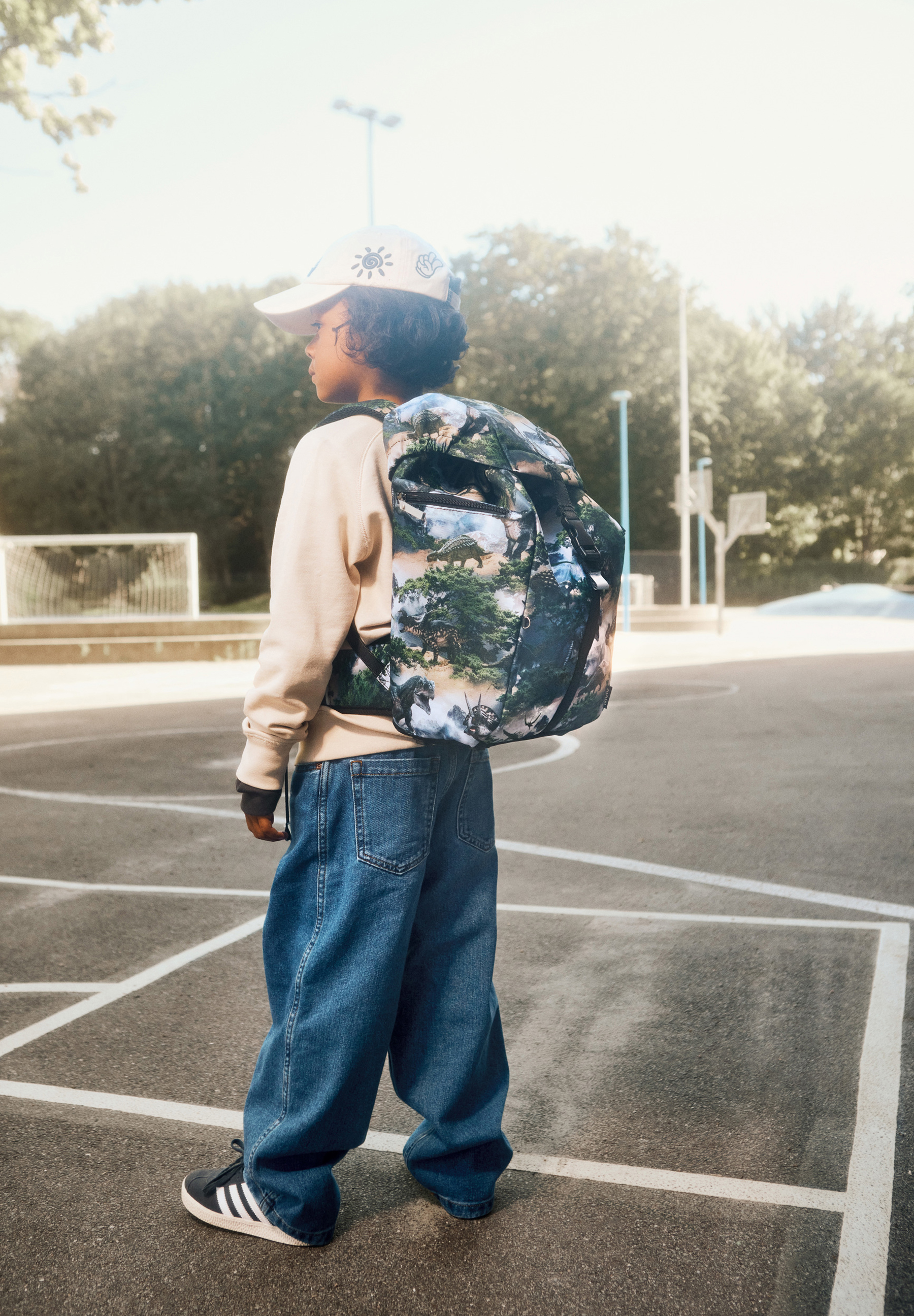 Backpack School Mountain Dino