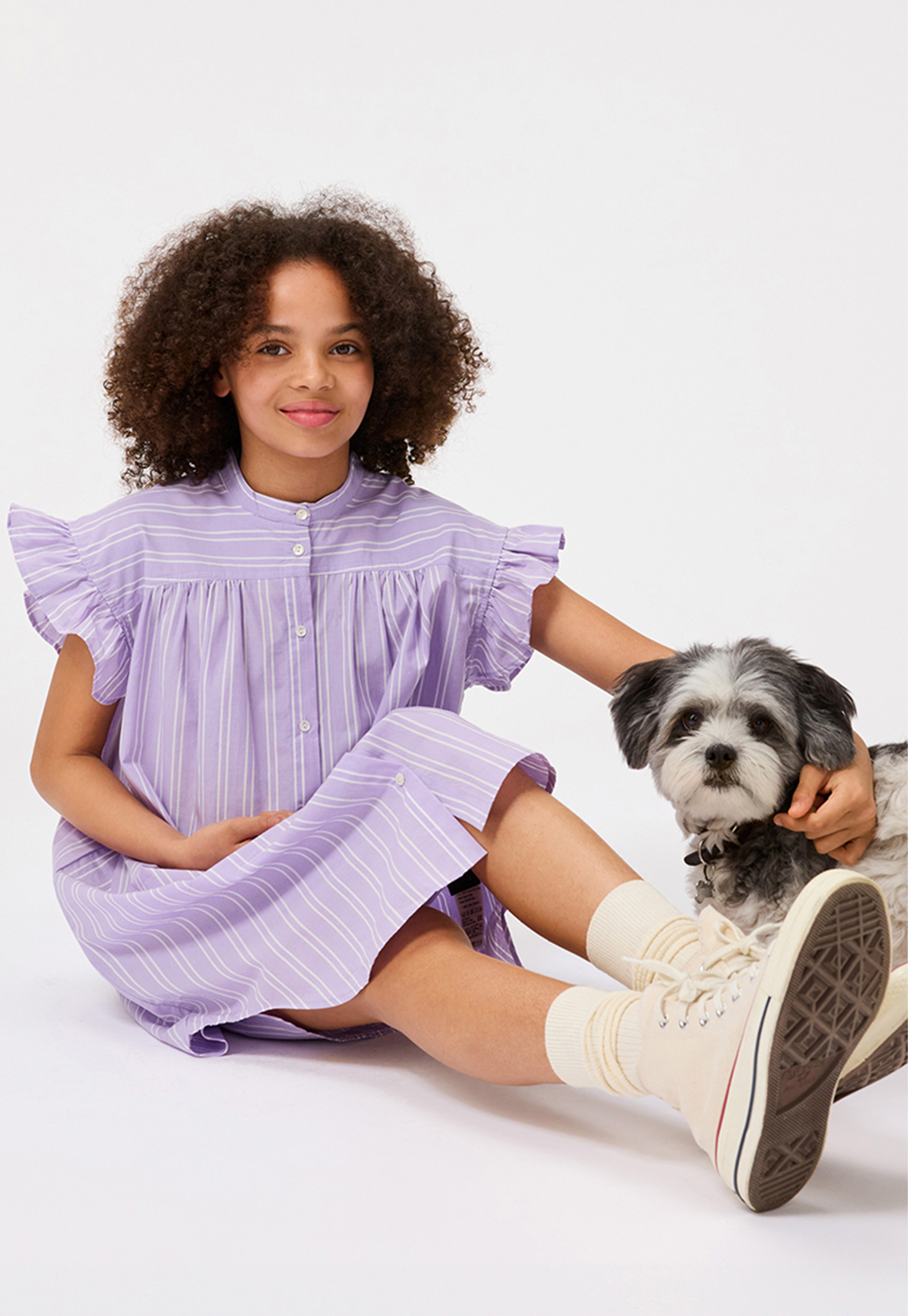 Cortny Purple Rail Stripe