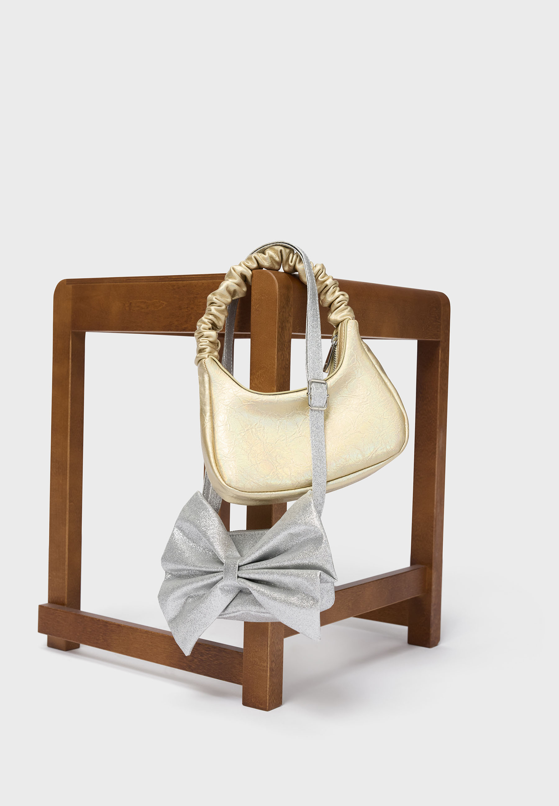 Bow bag Silver