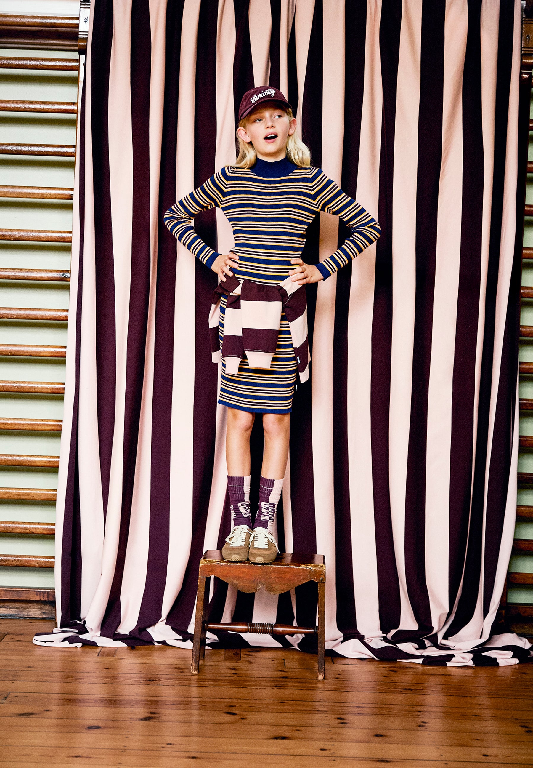 Benitta Navy Stripe