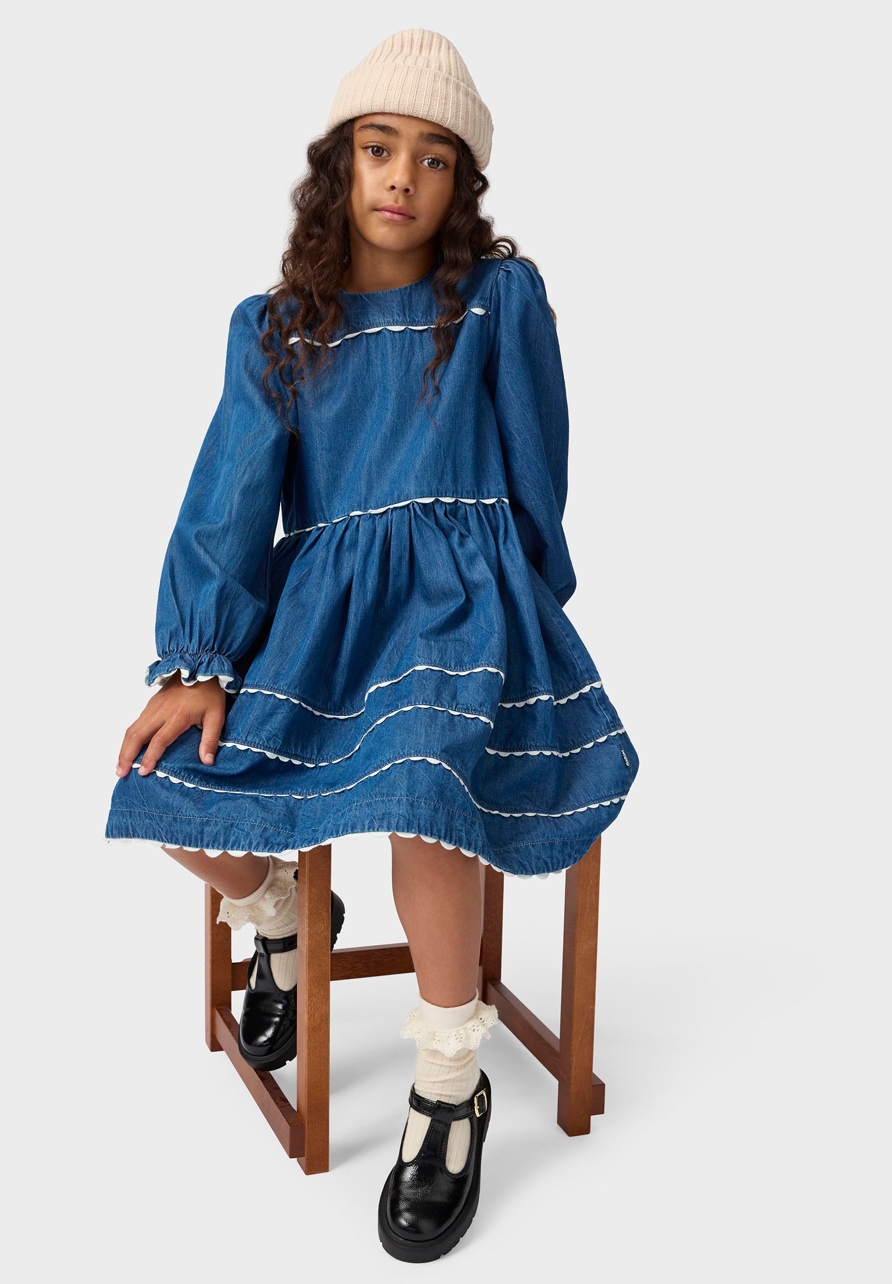 Caren Mid Blue Wash