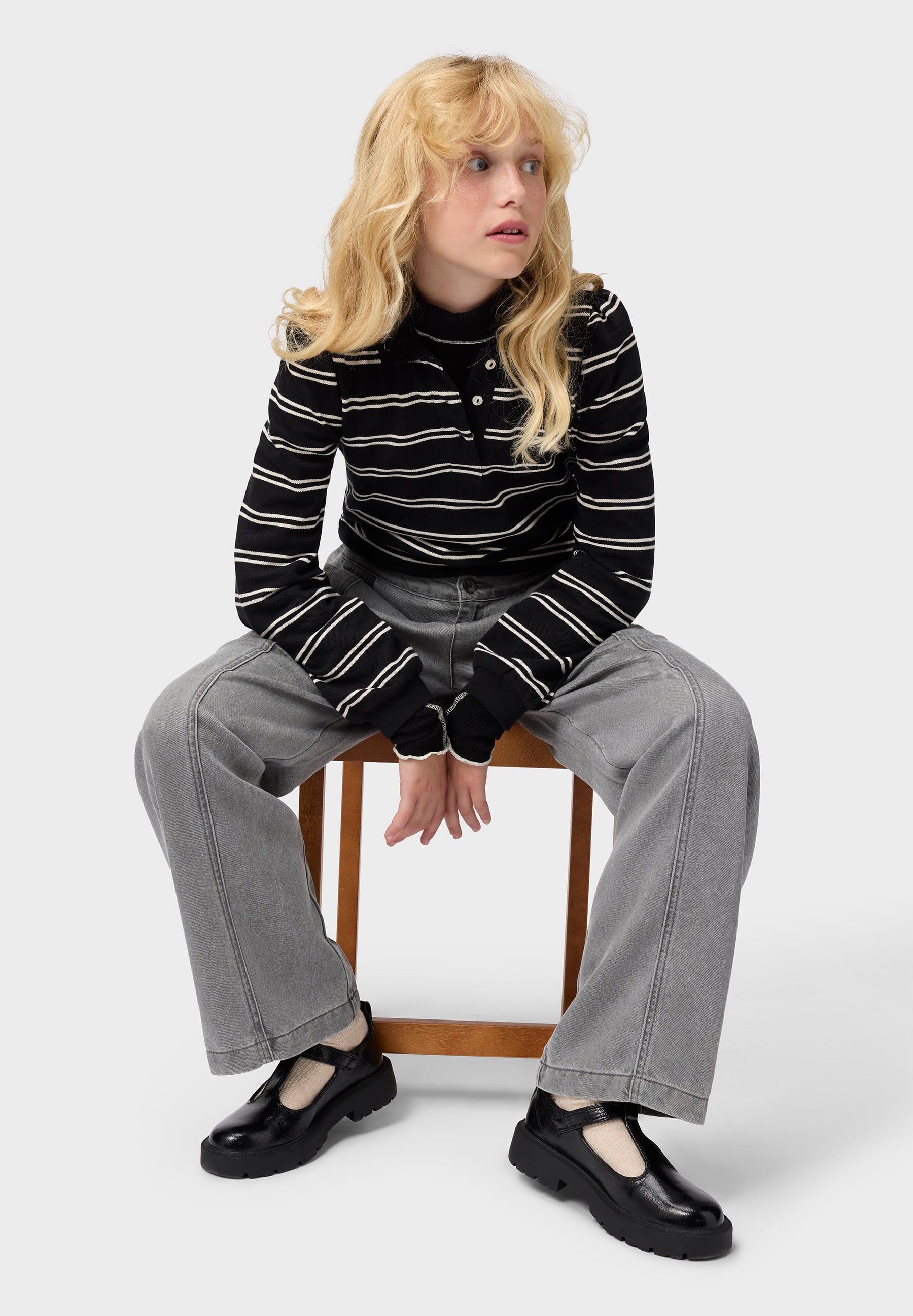 Ravi Black Ivory Stripe