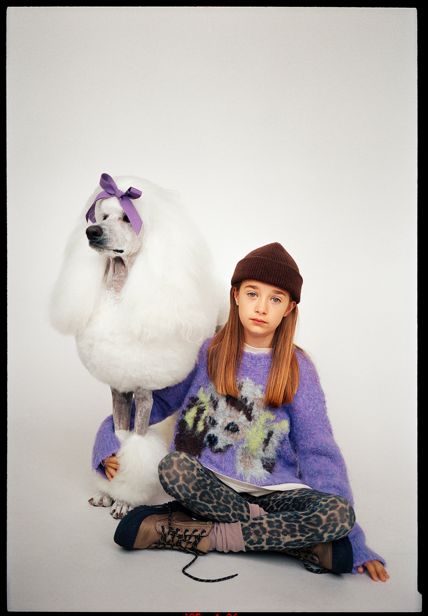 Nadine Wool Brushed Leo