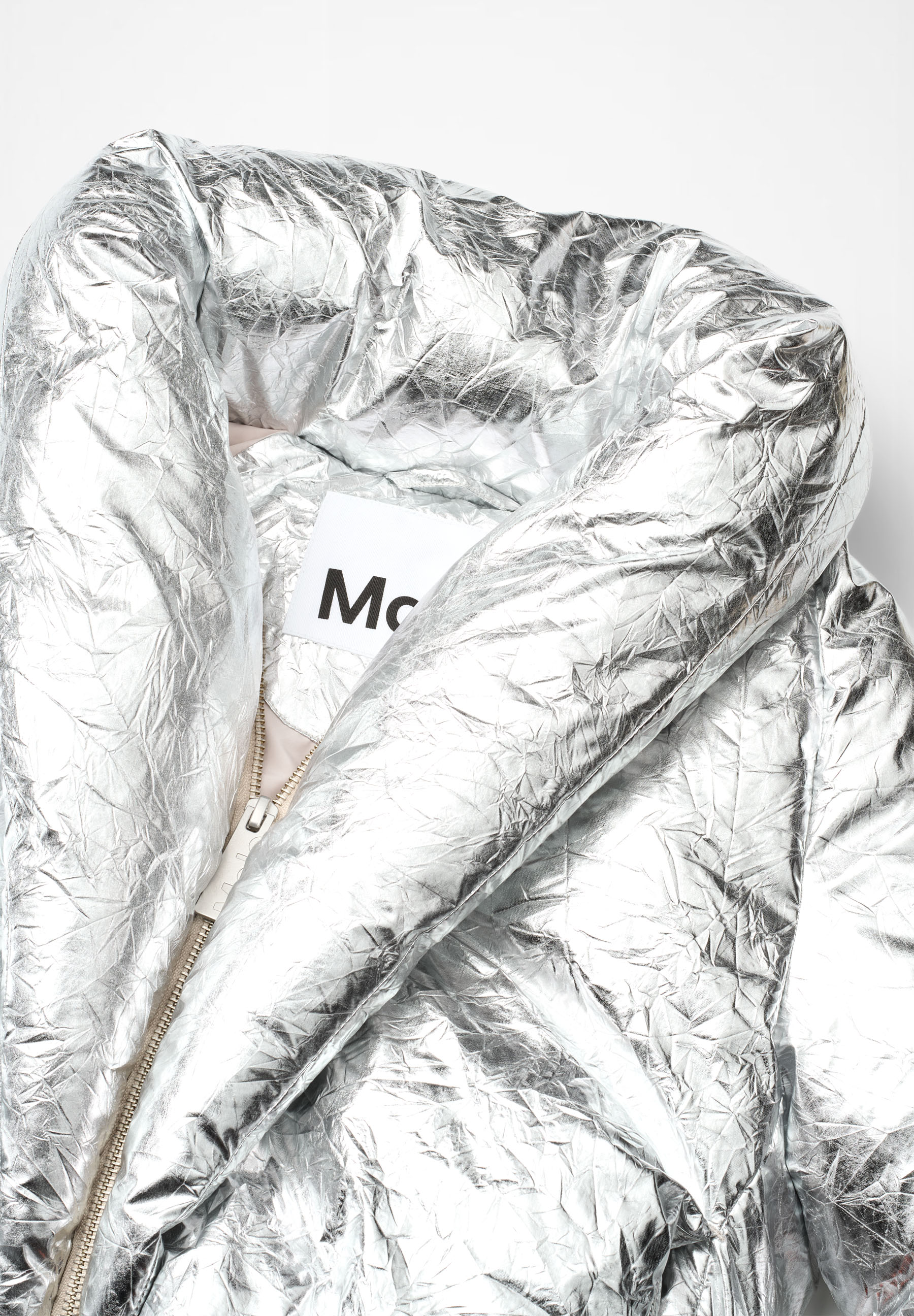 Heylee Crinkled Silver
