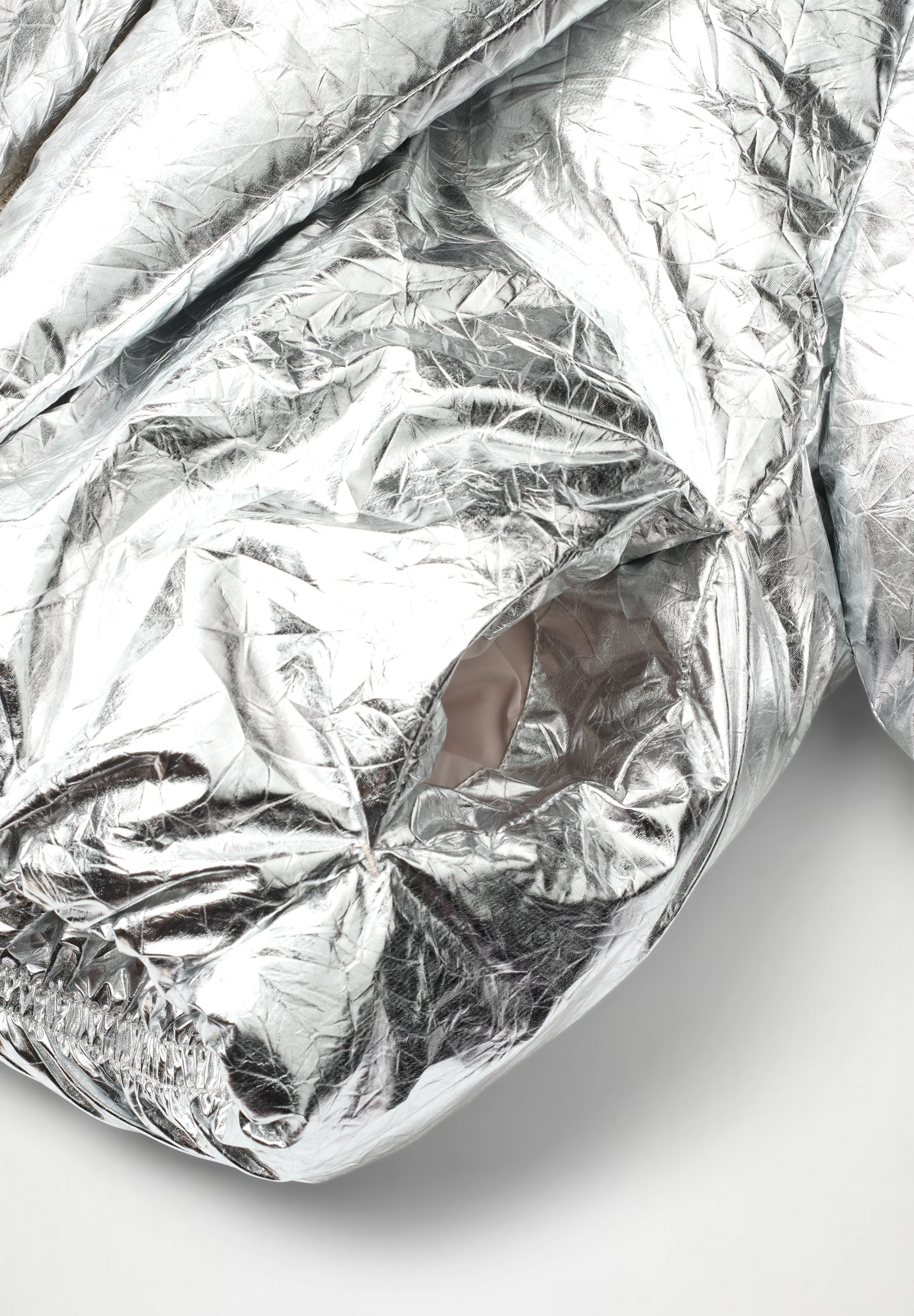 Heylee Crinkled Silver