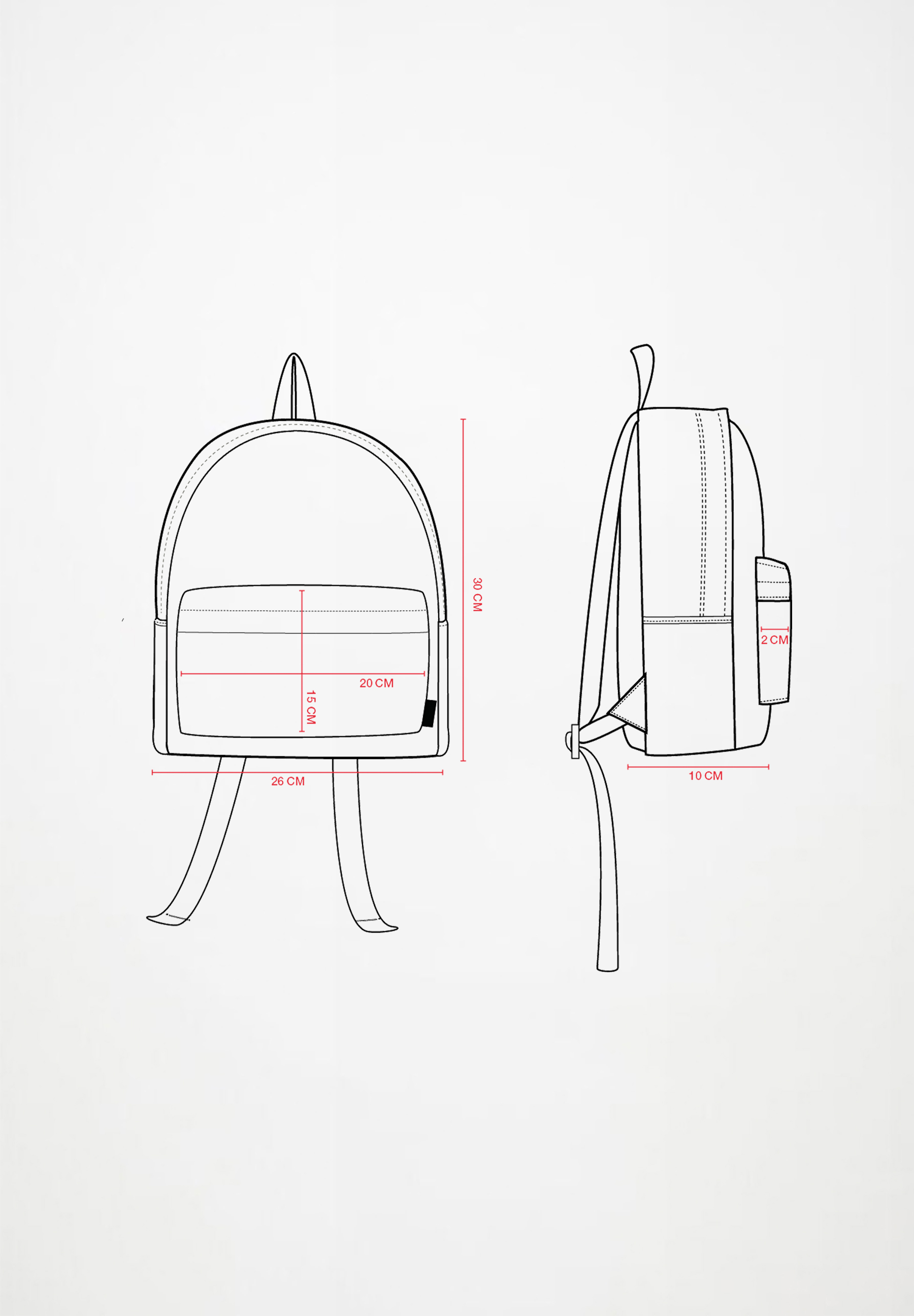 Backpack Aquarelle Cats