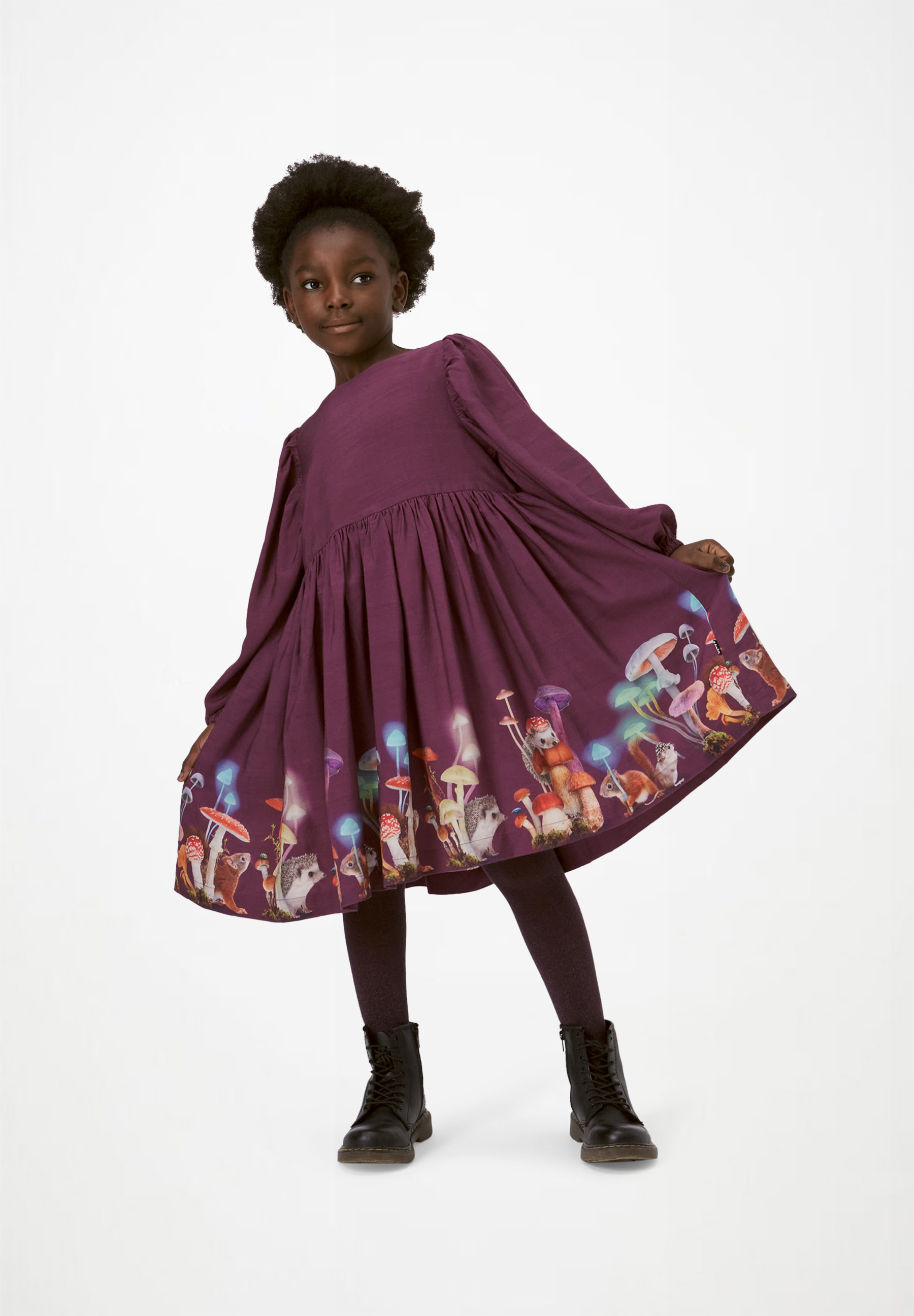 Glitter tights Purple Shadow